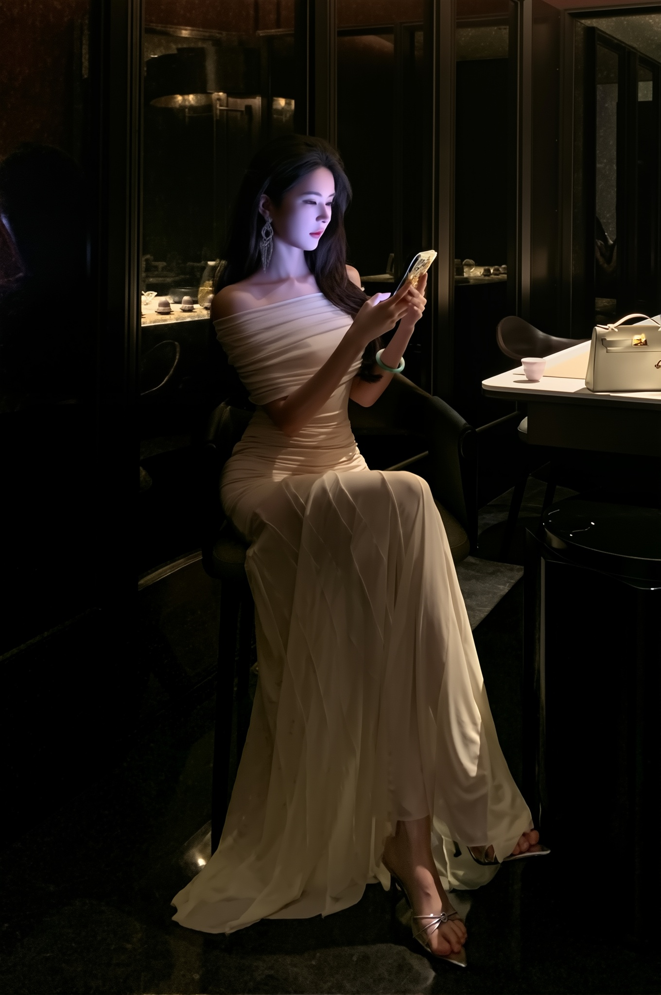 Ethereal Fairy Backless Dress - French Style Tube Top Long Gown for Women