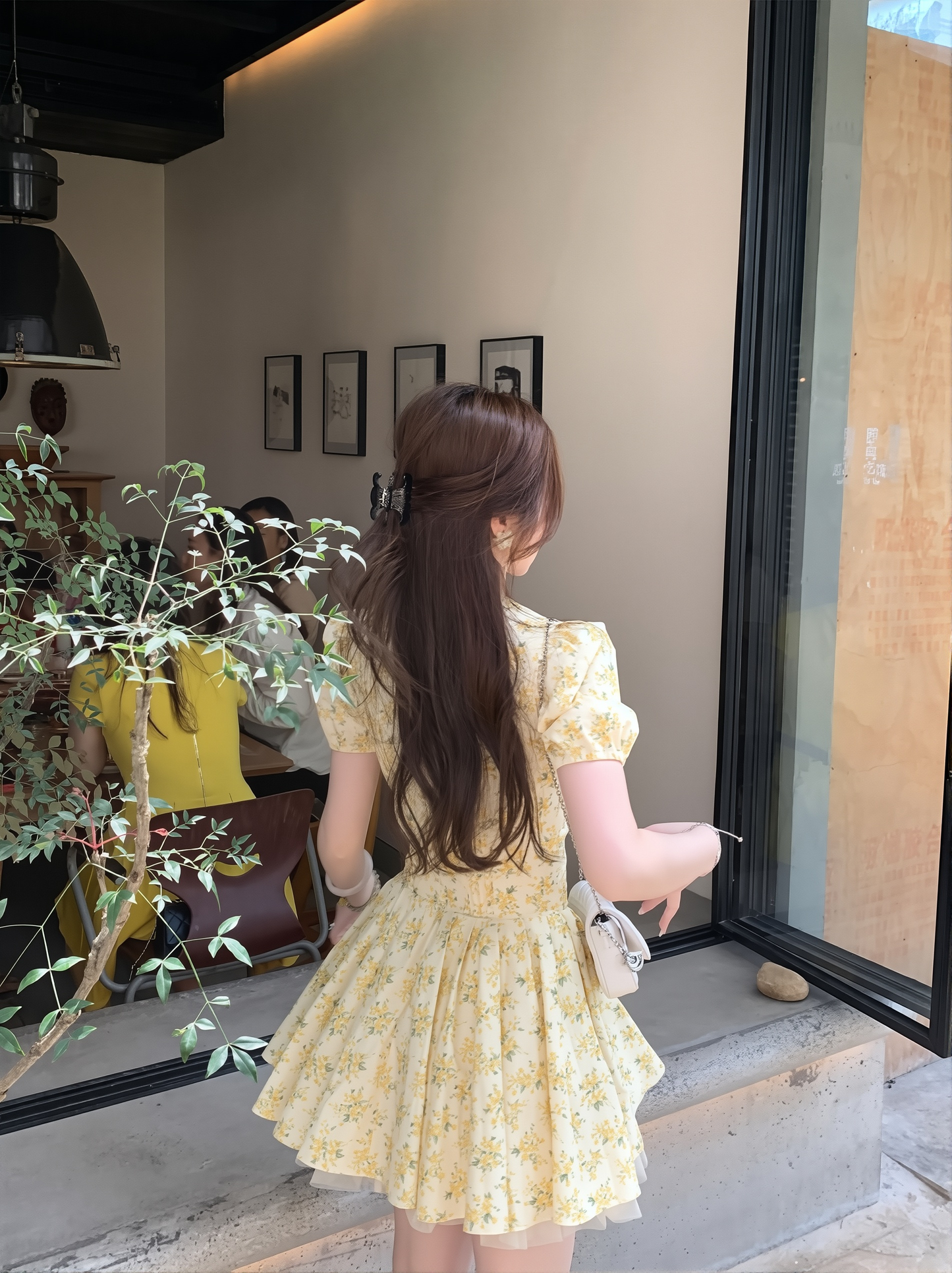 Super Pretty And Cute Floral Dress 2025 New Elegant Women's Spring Wear French Age-Reducing Waist Ins