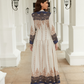 Muslima Summer Dress - Long Sleeved Elegant Printed Maxi in Cotton-Silk