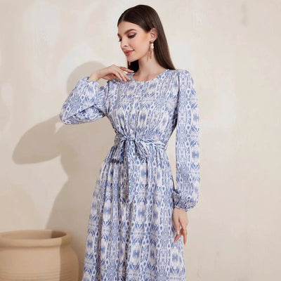 Fashion Casual French Print Women's Dress