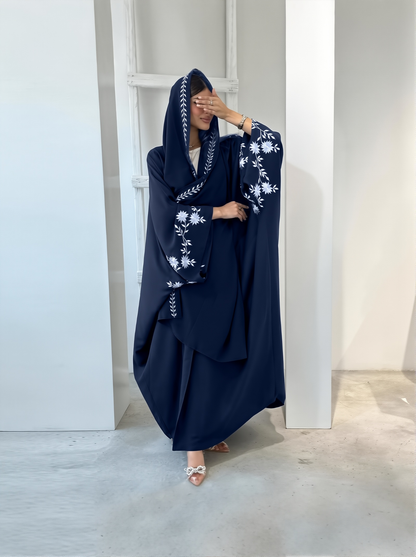 2025 New Arabic Embroidered Robe Fashionable Outer Wear Abaya Robe