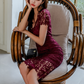 Spring New Socialite Lace Pencil Skirt - V-Neck Slim Hip Dress, A Generation Of Hair Style