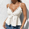 Women's Solid Color Simple Lace Camisole Sleeveless Top